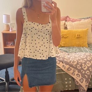 Polka dot tank top
